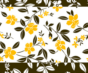 seamless pattern with autumn leaves