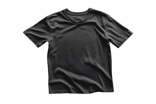 Black short-sleeve t-shirt made of soft fabric, suitable for casual wear or workouts in various settings