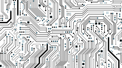 Circuit board technology background vector design for electronics and engineering use