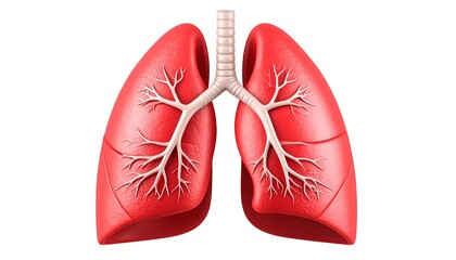 Fototapeta premium Human lungs anatomy