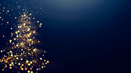 Christmas tree decorated with glowing lights festive celebration winter seasonal holiday joyful atmosphere