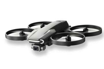 A drone camera on white background.