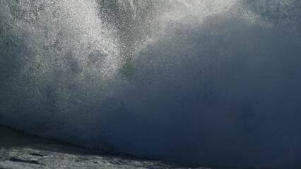 big waves breaking very hard