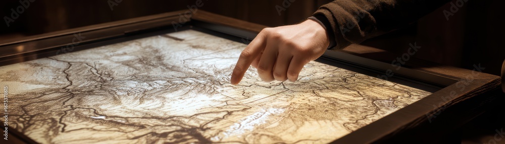 Poster an interactive map displaying areas where visitors frequently tap, highlighting user engagement and 