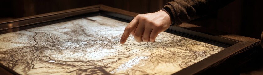 An interactive map displaying areas where visitors frequently tap, highlighting user engagement and location preferences, Yorktown Victory Day