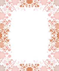 Fall autumn colorful Background. Leaf and floral Frame pattern. Colorful background for poster, banner, cover, card, Sale, advertising.  