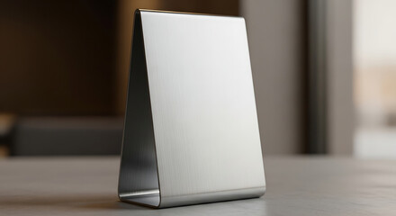 Blank Table Plaque Template, Ideal For Modern Restaurants & Cafes