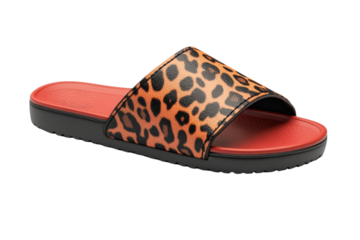 Stylish leopard print slide sandals perfect for summer outings and casual wear
