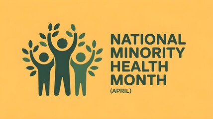 Vector illustration on the theme of National Minority health awareness month of April.