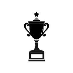trophy cup isolated on white