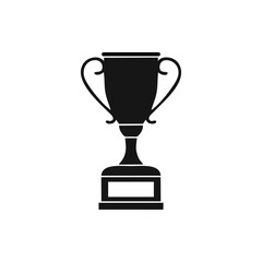 trophy cup isolated on white