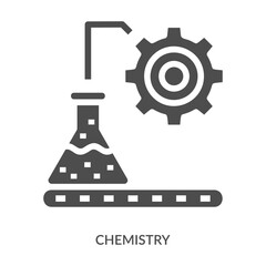 Chemistry Icon Line Style. Design Vector Illustration