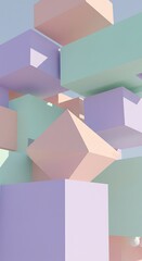 パステル幾何学の詩