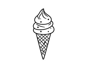 Ice cream cone illustration