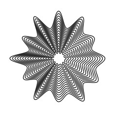 abstract wave star