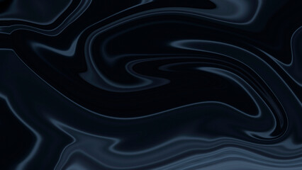 Black Silk Fluid Wave Abstract Satin Background with Shiny Glossy Texture for Luxury Fashion, Elegant Design, and Digital Artwork
