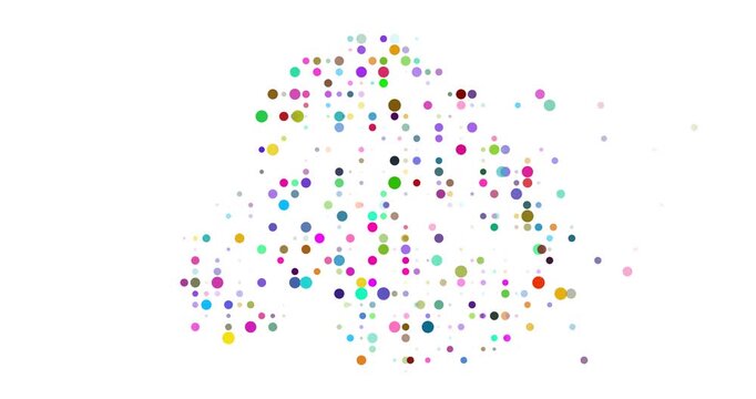 Dynamic Antarctica Country Shape Circle Animation