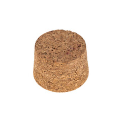 cork stopper isolated white background