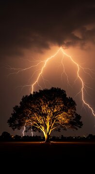 雷光の樹影