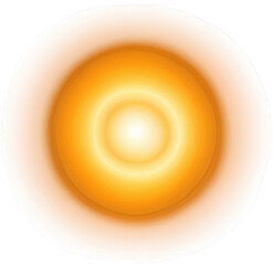 Bright Orange and Yellow Glowing Circle Abstract Background