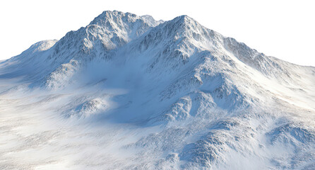 Obraz premium Snowy Mountain Peak Winter Landscape