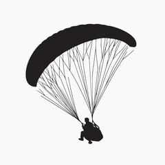 paraglider in the sky