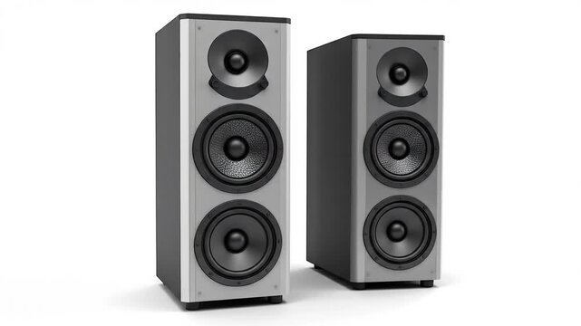 Modern speakers illustration