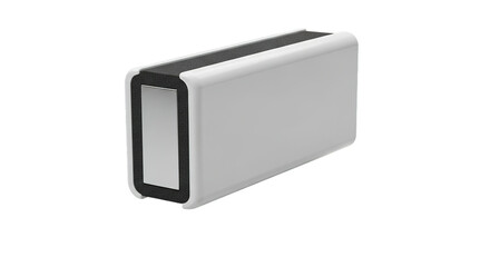 Fototapeta premium White Grey Black Rectangular Component Part Detail