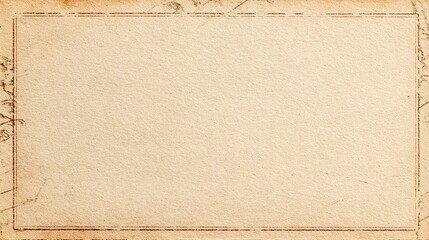 Vintage postcard paper texture with blank beige background for writing, nostalgic retro stationery design, rustic journal, letter and creative template