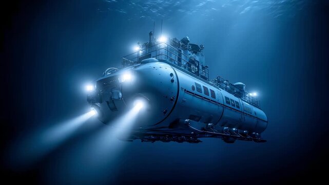 Deep-sea Submersible Exploring the Unknown World