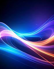 Abstract glowing lines background