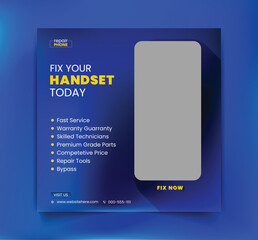 Phone repair, social media post, or advertisement design