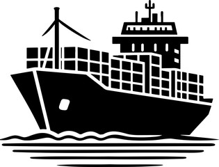 Obraz premium Ship and marine boat set water transport symbol. vessels for travel and transportation set of ship at sea, sail boats, yacht, passenger craft, cruiser and cargo ships Warship navy silhouettes set