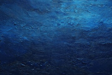 Deep blue textured surface, with visible brushstrokes