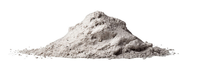 Fototapeta premium White and Gray Powder Pile on Black Background