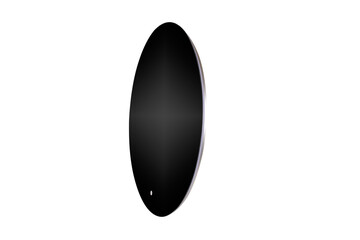 black and white round circle mirror 
