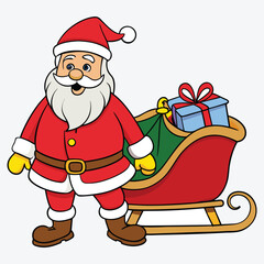 Santa vector, Santa design, Santa concept, Santa post, Santa cartoon, Santa icon, Santa template, Santa art, Santa concepts & topics, Santa doodle, 