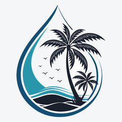 Obraz premium Palm Tree vector, Palm Tree design, Palm Tree concept, Palm Tree post, Palm Tree cartoon, Palm Tree icon, Palm Tree template, Palm Tree art, Palm Tree topics, Palm Tree doodle,