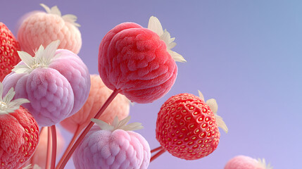 Pink flower against a blue sky, an image description for stock photography