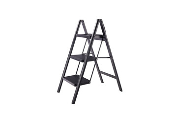 Folding 3 Step Steel Ladder – Lightweight Portable Stair Ladder