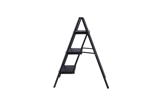 Compact Folding Ladder – 3 Step Lightweight Steel Design