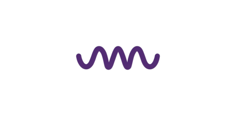 Purple Wave Abstract Design on Black Background
