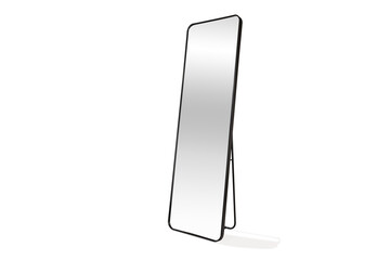 Contemporary Black Standing Mirror – Tall Freestanding Floor Mirror