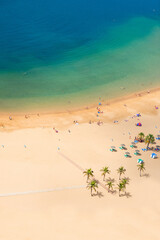 aerial view of Las Teresitas beach, Tenerife