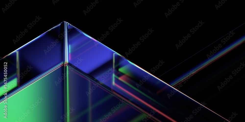 Poster abstract colorful background design, 3d render