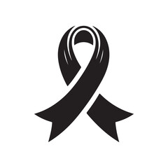 Ribbon Label Emblem Retro Silhouette