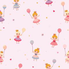 seamless background with hearts