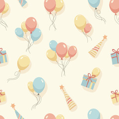 birthday seamless pattern