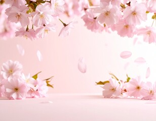 Fototapeta premium Spring Cherry Blossom Decorations