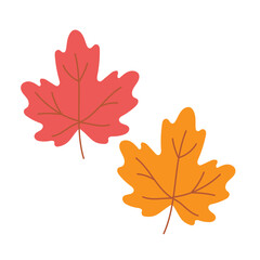Cute cartoon maple leaf – simple and playful design, perfect for autumn crafts, kids’ books, party decorations, and seasonal projects.